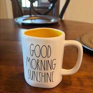 Good Morning Sunshine White and Yellow Ceramic Coffee Mug